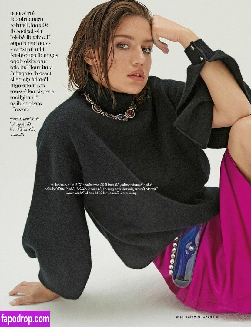 Adele Exarchopoulos / adeleexarchopoulos слитое обнаженное фото #0053 с Онлифанс или Патреон